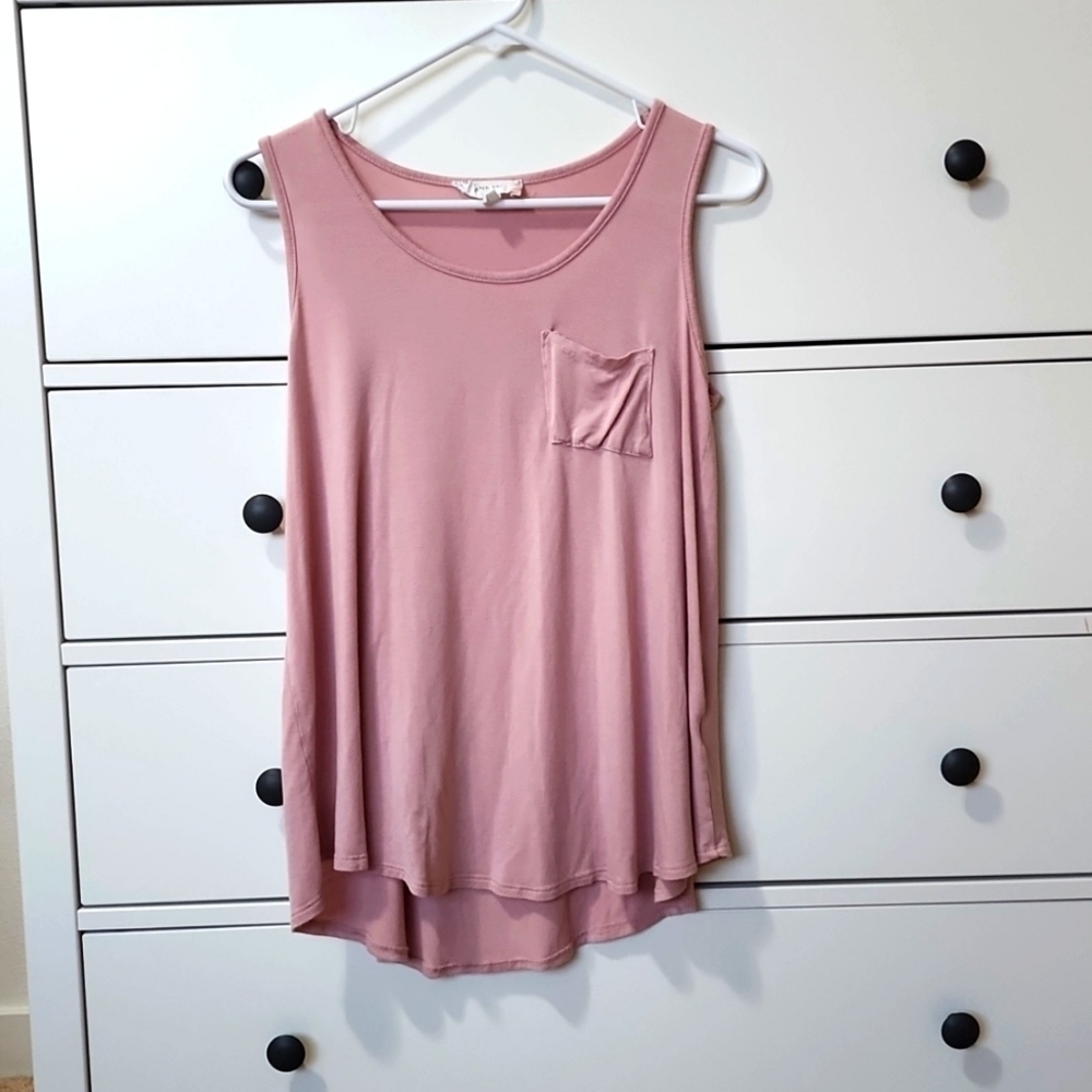 Pink Rose Pink Tank Top - Women's Large